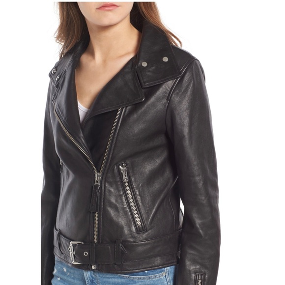 Mackage Jackets & Blazers - Mackage Miela-N Belted Leather Moto Jacket